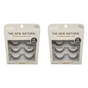 KISS The New Natural False Lashes Effortless Minimal Look #1 Wispy Style - 2 Ct.